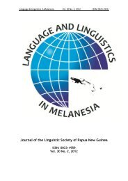 The Impact of Tok Pisin and Local Vernaculars on Children's ...