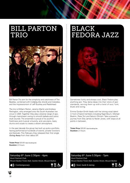 Download the program as a PDF - Hoot! Jazz Festival