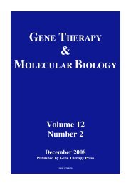 GTMB 7 - Gene Therapy & Molecular Biology