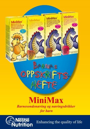 MiniMax BarnesondenÃ¦ring og nÃ¦ringsdrikker for ... - nestle nutrition