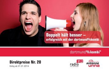 PDF Tarif Direkt-/Ortspreis Nr.20 herunterladen - Radio 91.2