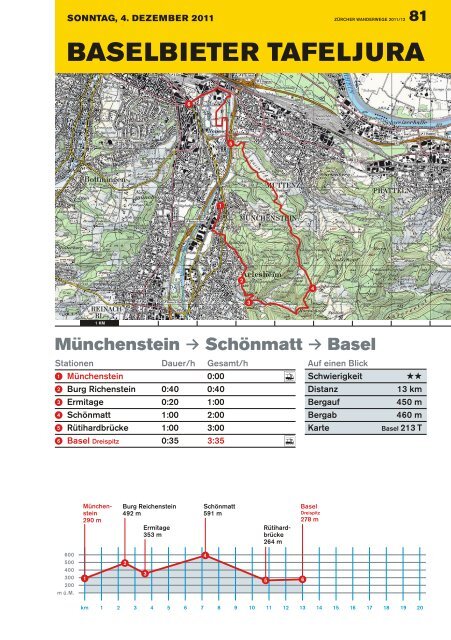 BASELBIETER TAFELJURA - ZÃƒÂ¼rcher Wanderwege