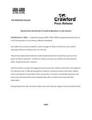 Eduardo Kimsi Named CEO of Crawford Operations in Latin America