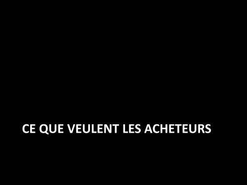 L'ÉVOLUTION DES COMPORTEMENTS D'ACHAT - Centre ...