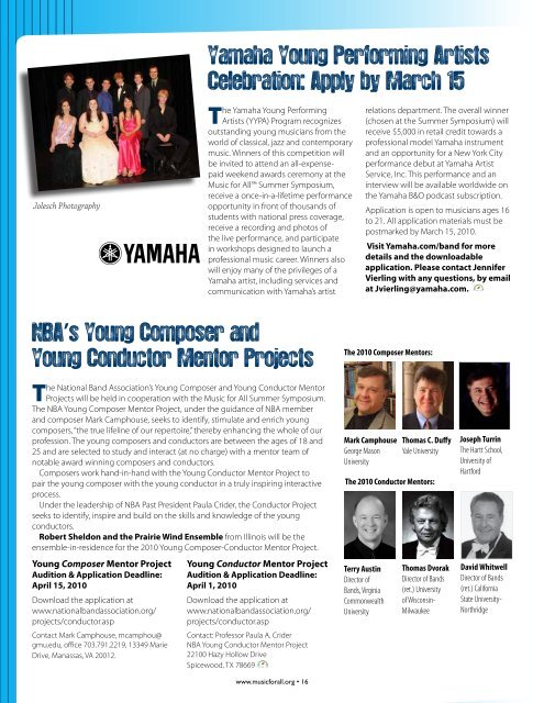 High School Newsletter - February 2010 - Music for All