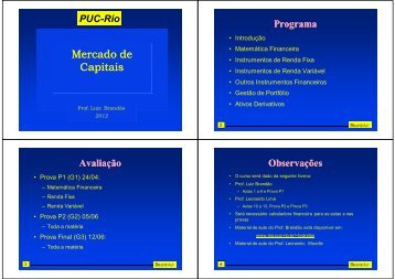 IntroduÃ§Ã£o ao Mercado de Capitais - IAG - A Escola de NegÃ³cios da ...