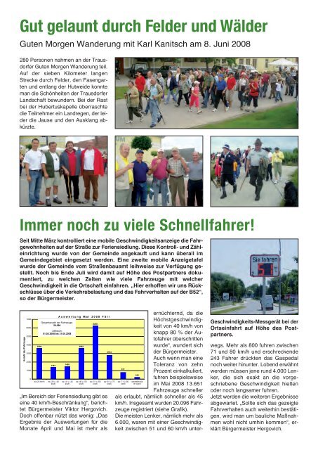 Gemeindenachrichten Juli 2008 - in Trausdorf an der Wulka