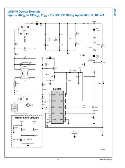 LM3445 Triac Dimmable Offline LED Driver