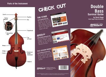 Double Bass Survival Guide By David Gage - D'Addario Bowed ...