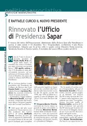 Rinnovato l'ufficio di Presidenza sapar