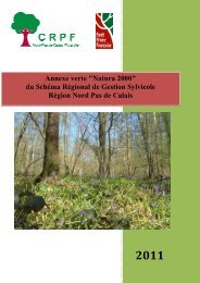 Annexes vertes - Natura 2000 - au SRGS de Nord Pas de Calais