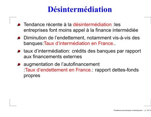 Problèmes économiques contemporains - Michel Beine