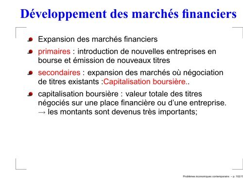 Problèmes économiques contemporains - Michel Beine