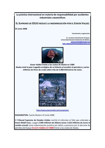 El Supremo de EEUU reduce la indemnización por el Exxon Valdez