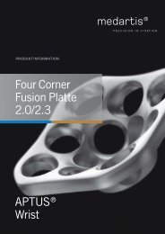 APTUSÂ® Wrist Four Corner Fusion Platte 2.0/2.3