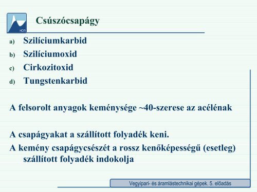 5. előadás - Hidrodinamikai Rendszerek Tanszék - Budapesti ...