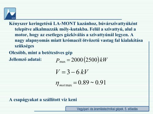 5. előadás - Hidrodinamikai Rendszerek Tanszék - Budapesti ...