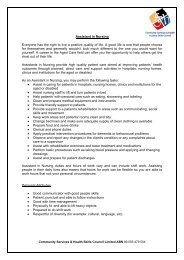 Assistant in Nursing - Community Services & Health Industry Skills ...