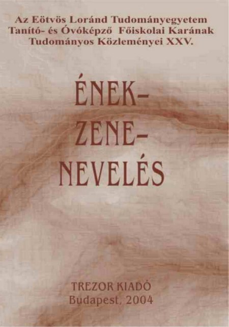 Ã‰nek - zene - nevelÃ©s - ELTE TanÃtÃ³ - EÃ¶tvÃ¶s LorÃ¡