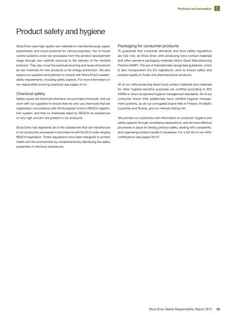 Stora Enso Global Responsibility Report 2012 - GlobeNewswire