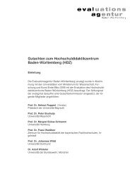Gutachten zum Hochschuldidaktikzentrum Baden-Württemberg (HDZ)