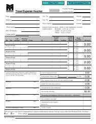 Travel Expense Voucher - Morehead State University