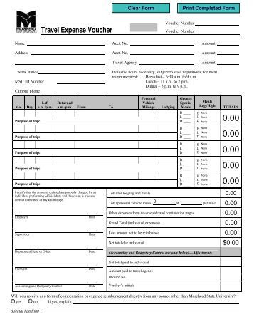 Free <strong>Expense Reimbursement Form</strong> Templates - Vertex42.com Expense voucher template