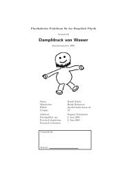 Dampfdruck von Wasser - mehr-davon