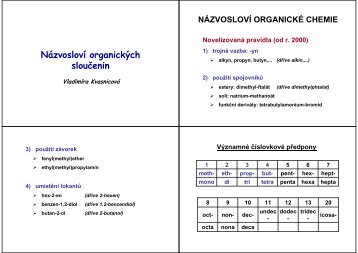 NÃƒÂ¡zvoslovÃƒÂ­ organickÃƒÂ½ch slouÃ„Âenin