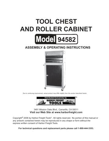 94582 Manual - Harbor Freight Tools