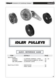 IDLER PULLEY IDLER PULLEYS - Highgate Car Air