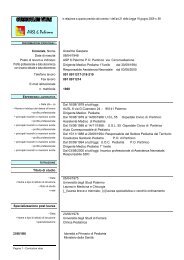 curriculum vitae dott. anzelmo gaspare - Azienda Sanitaria ...