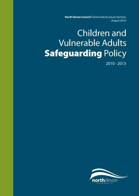 Children and Vulnerable Adults Safeguarding Policy - North Devon ...