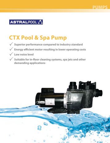 AP-201 CTX Pump.pdf - Astral Pool USA