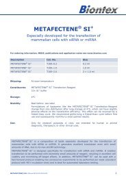 Metafectene SI - Biontex Laboratories