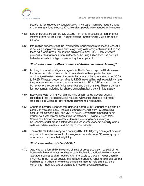 Strategic Housing Market Assessment - North Devon District Council