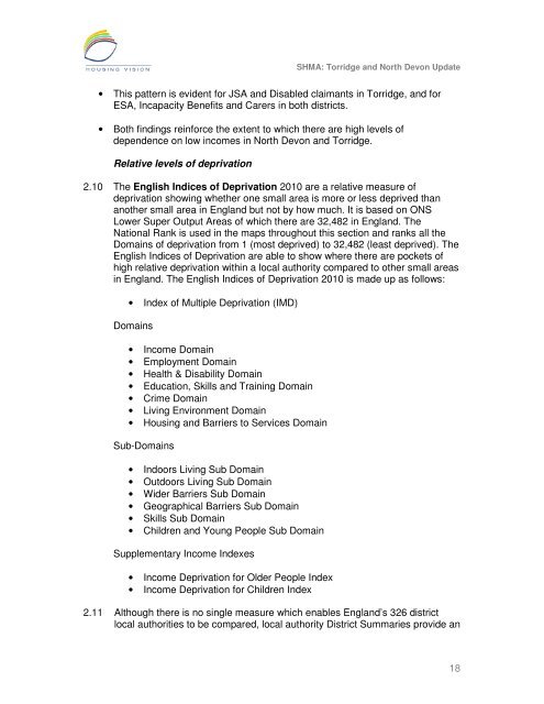 Strategic Housing Market Assessment - North Devon District Council