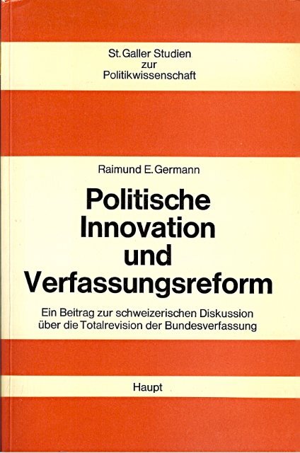 Politische Innovation und Verfassungsreform - Badac