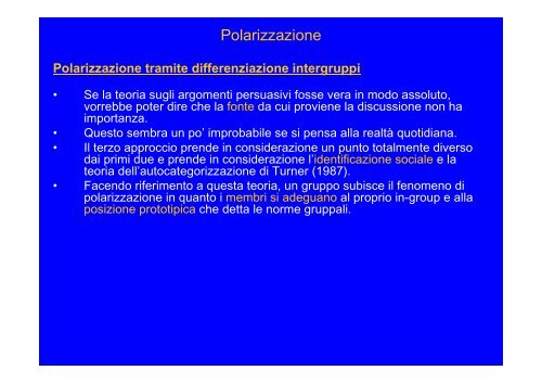 Psicologia sociale dei gruppi - Scienze della Formazione