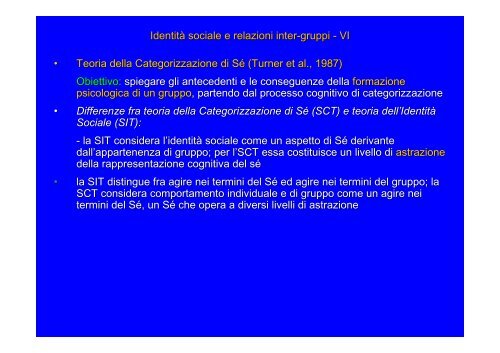 Psicologia sociale dei gruppi - Scienze della Formazione