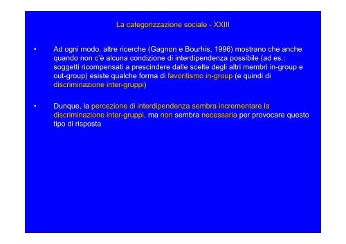 Psicologia sociale dei gruppi - Scienze della Formazione