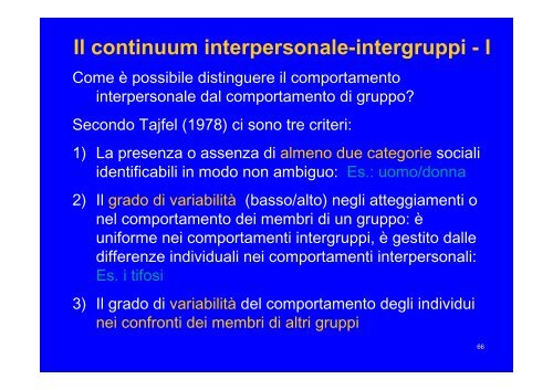 Psicologia sociale dei gruppi - Scienze della Formazione