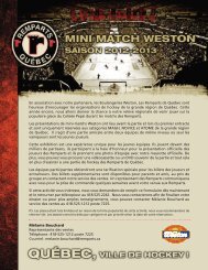 mini-matchs Weston - Publication Sports