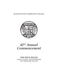 42nd Annual Commencement - Butler County Community College