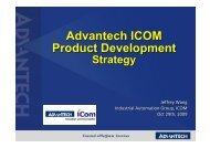 Advantech ICOM Product Development Advantech ICOM Product ...