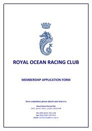 here - Royal Ocean Racing Club