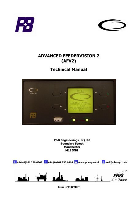 ADVANCED FEEDERVISION 2 (AFV2) Technical ... - PBSI Group Ltd