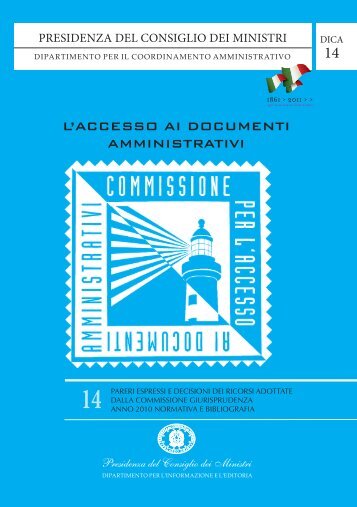 Volume 14 - Commissione per l'accesso ai documenti amministrativi