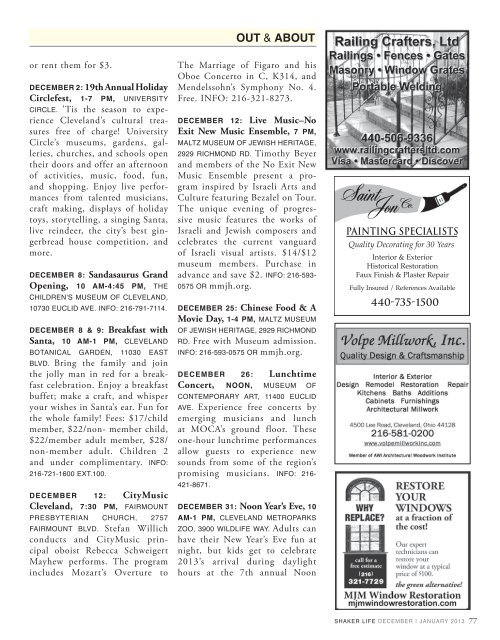 THE VISION ISSUE - City of Shaker Heights