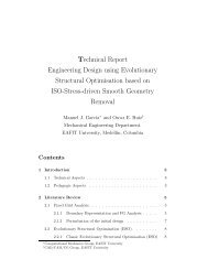 Technical Report Engineering Design using Evolutionary Structural ...